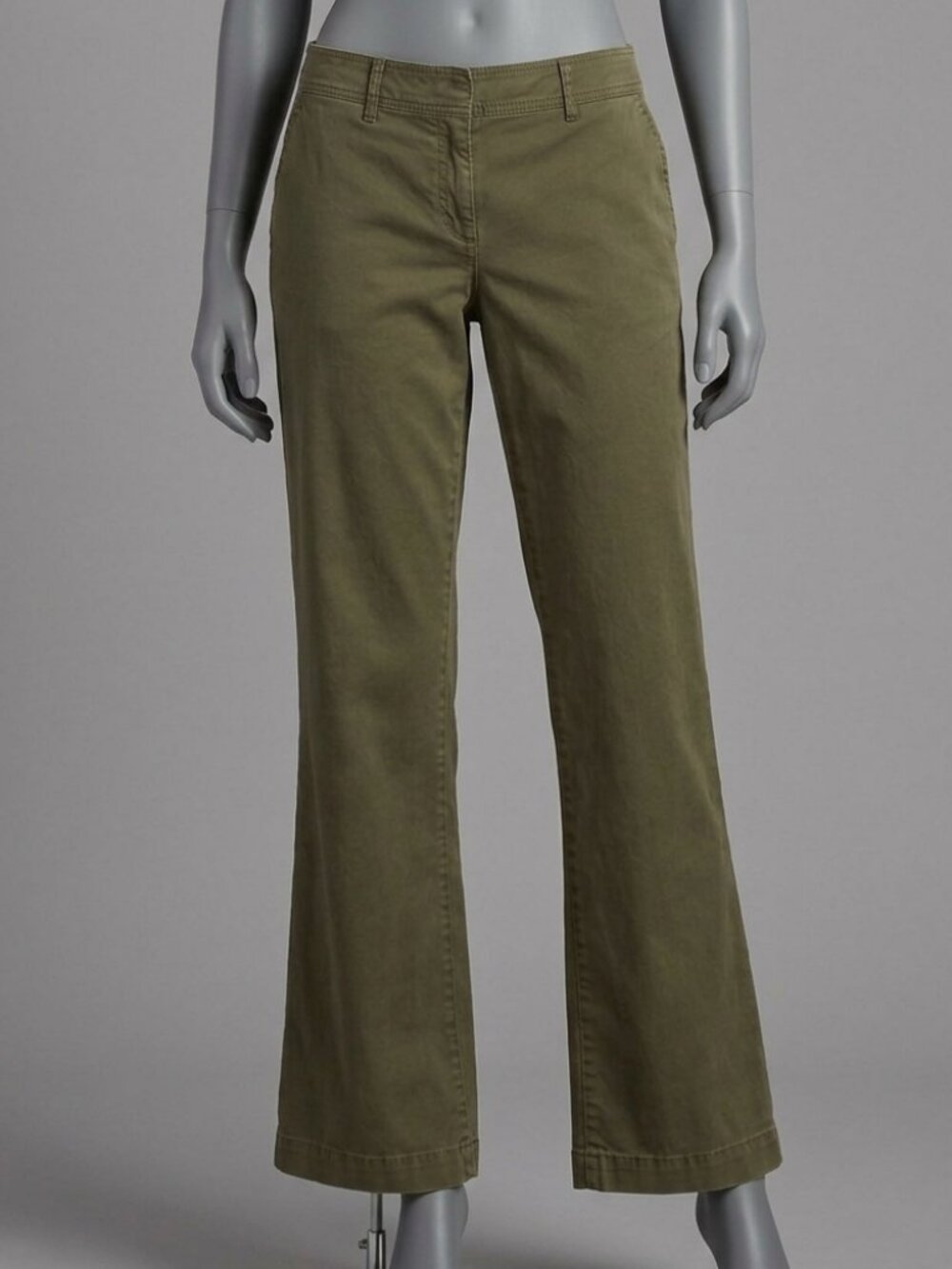 Tommy Hilfiger Olive Green Straight-Leg Trousers